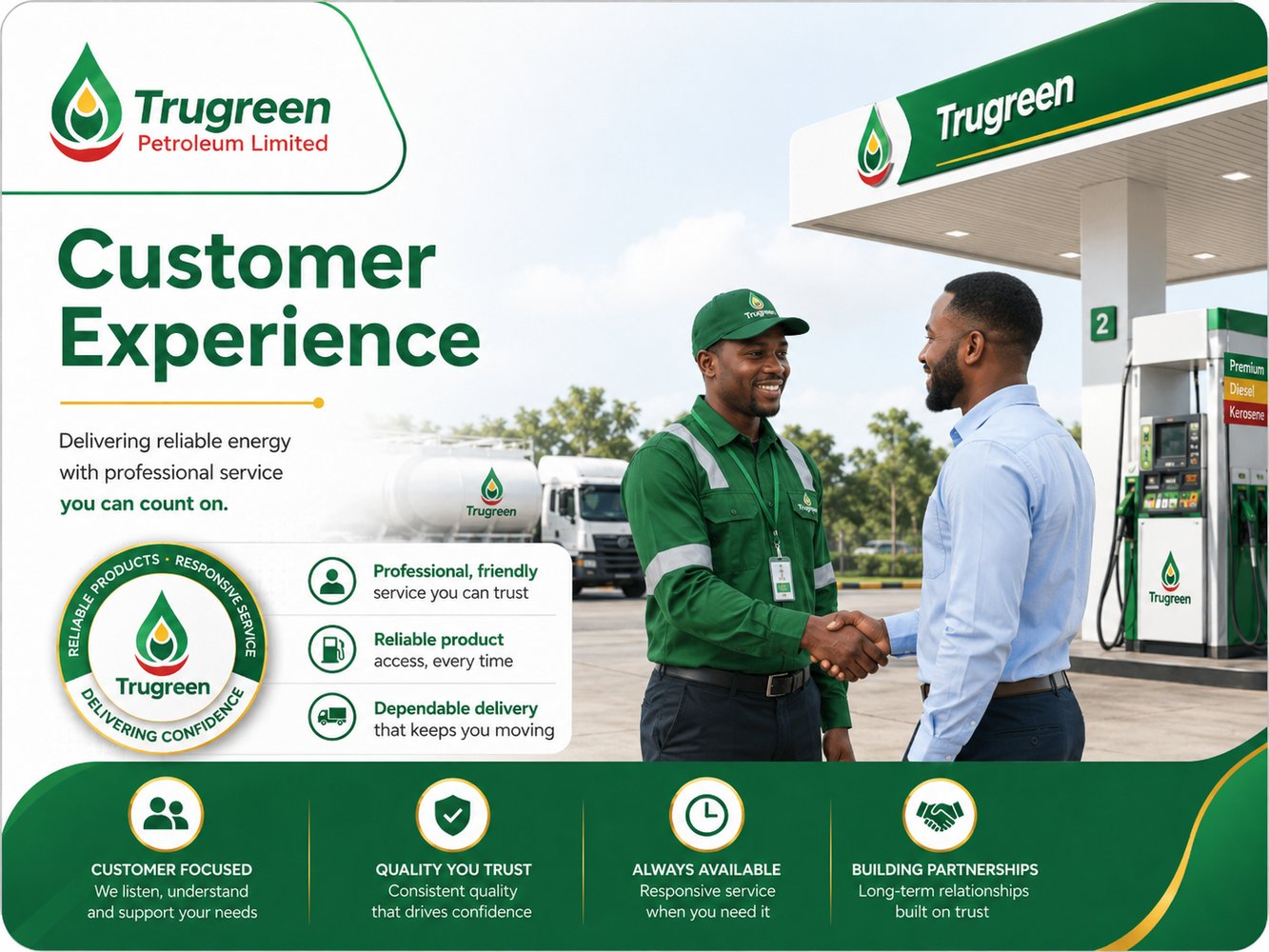 Trugreen station forecourt